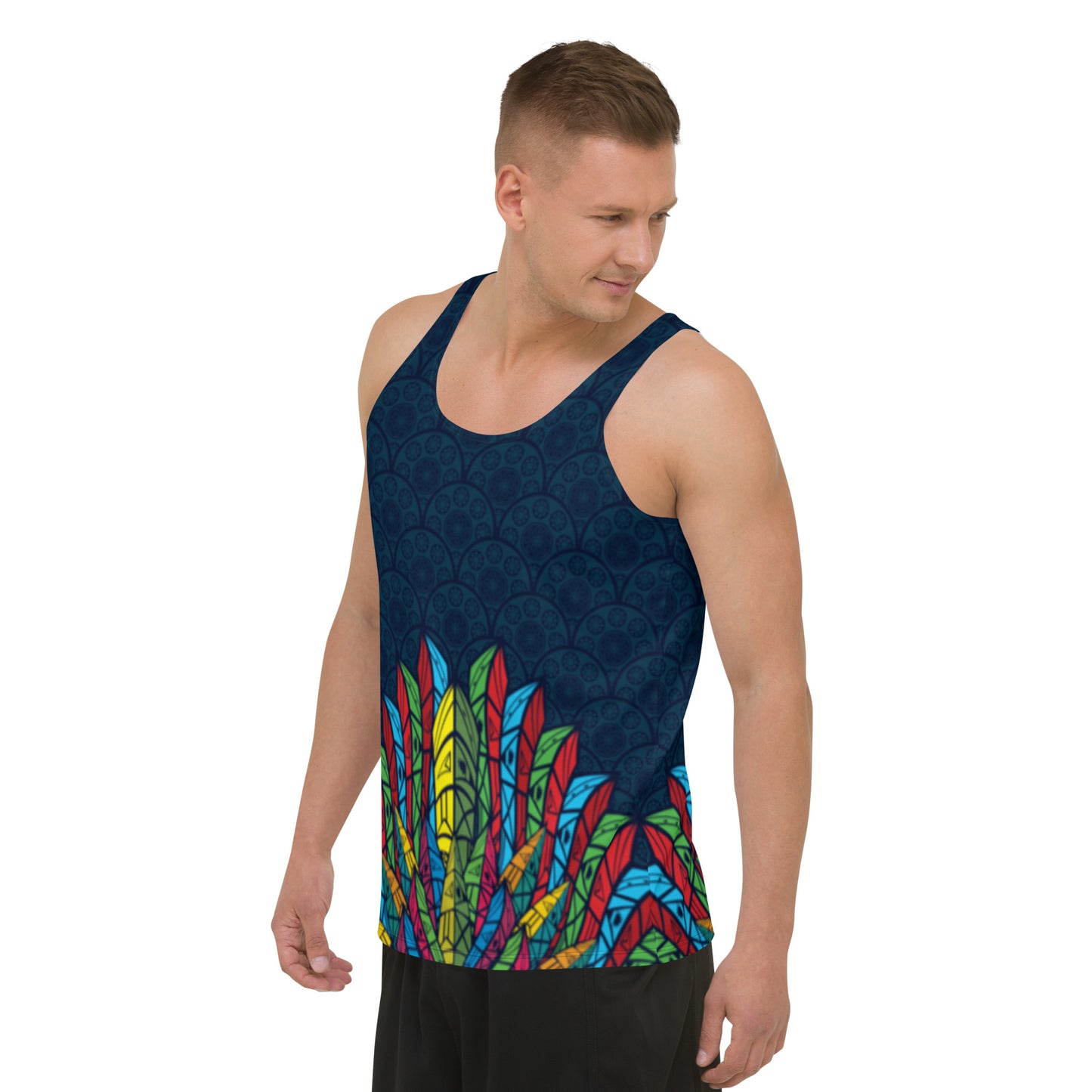 Worldtown Feather Flags Unisex Tank Top