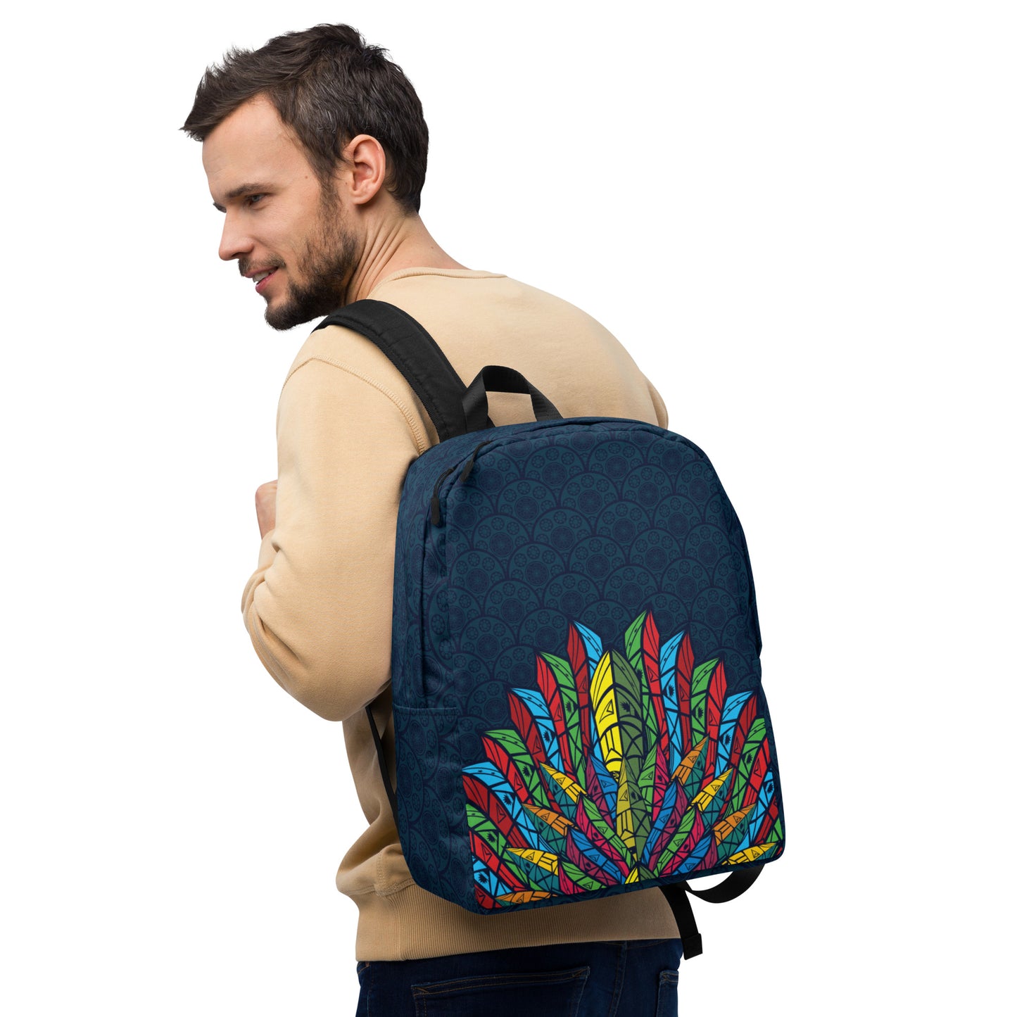 Worldtown Feather Flags Minimalist Backpack