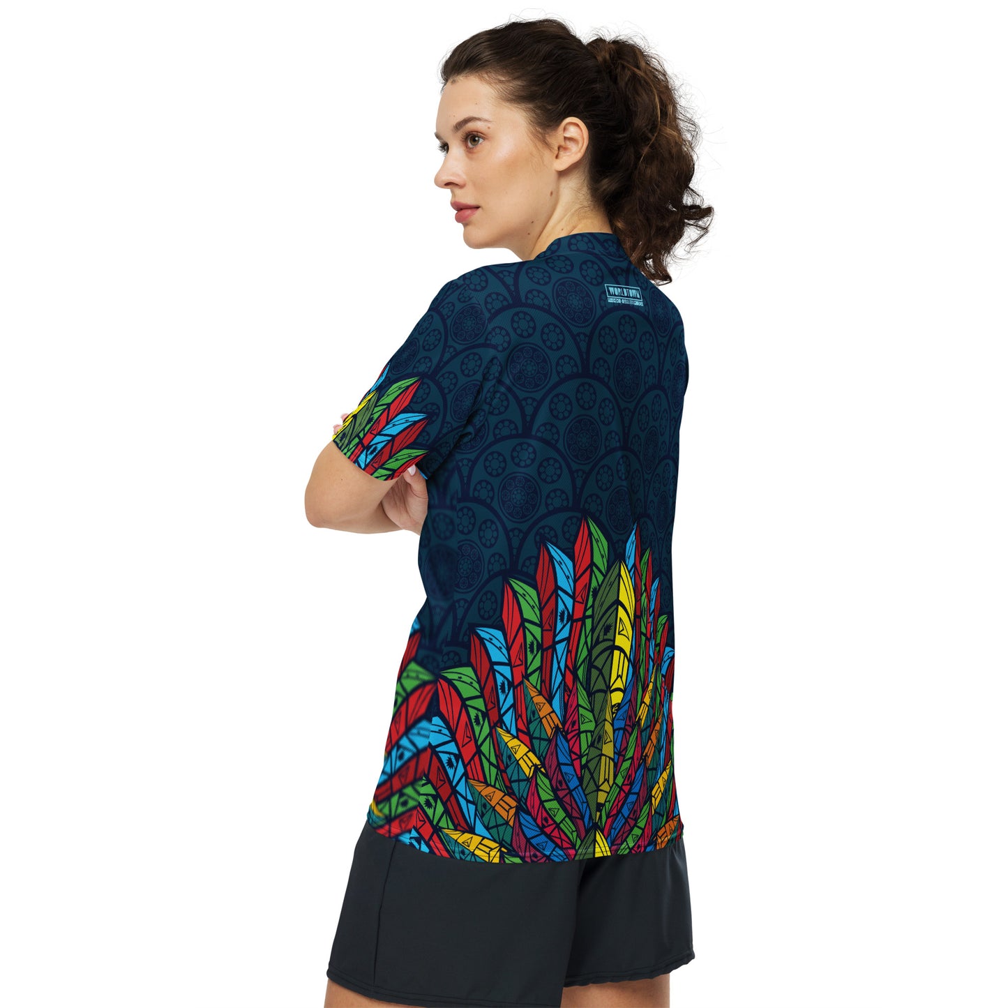 Worldtown Feather Flags Recycled Unisex Sports Jersey