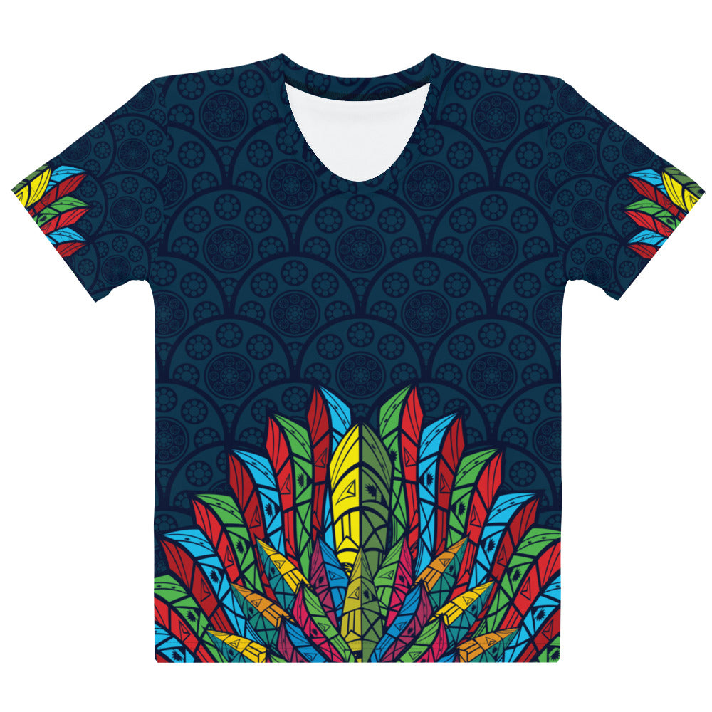 Worldtown Feather Flags Women's T-shirt