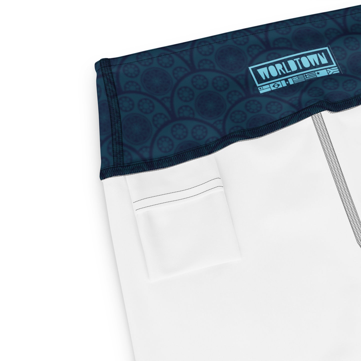 Worldtown Feather Flags Yoga Shorts
