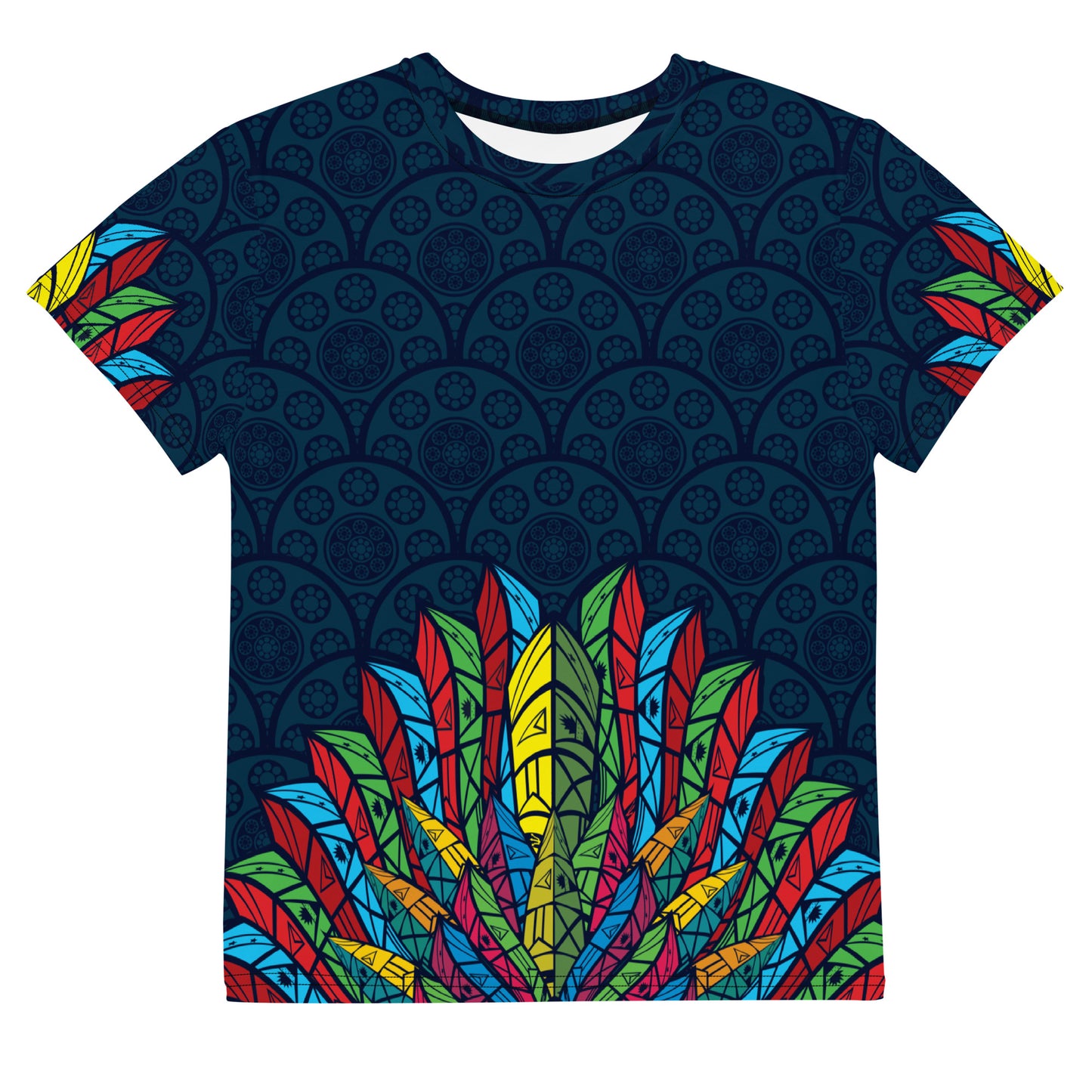 Worldtown Feather Flags Youth crew neck t-shirt