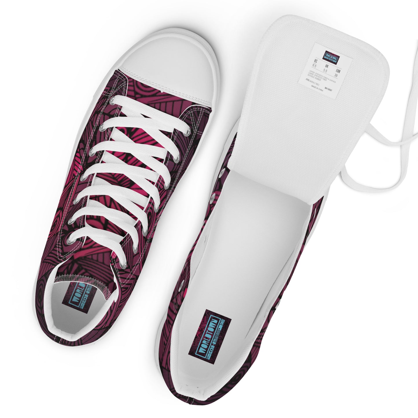 Worldtown Guaranteed To Dream Women’s High Top Canvas Shoes