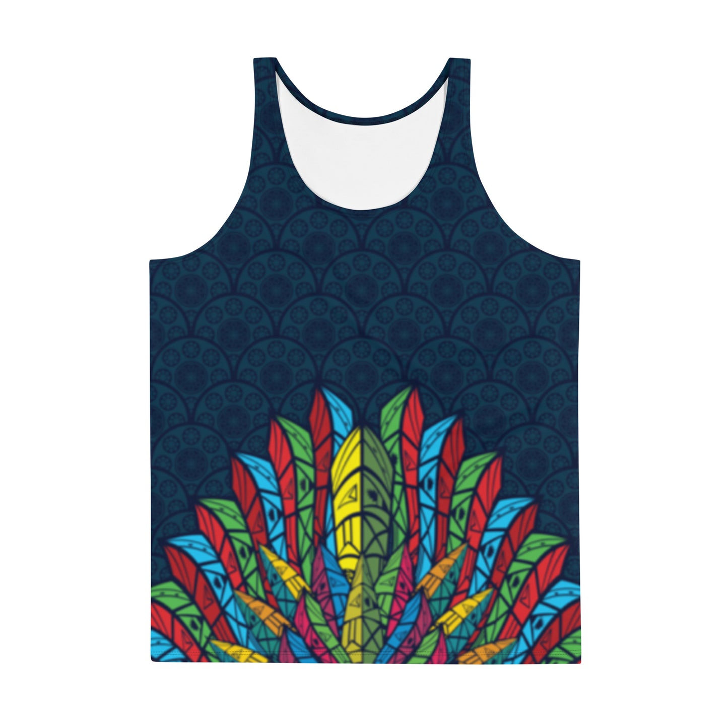 Worldtown Feather Flags Unisex Tank Top