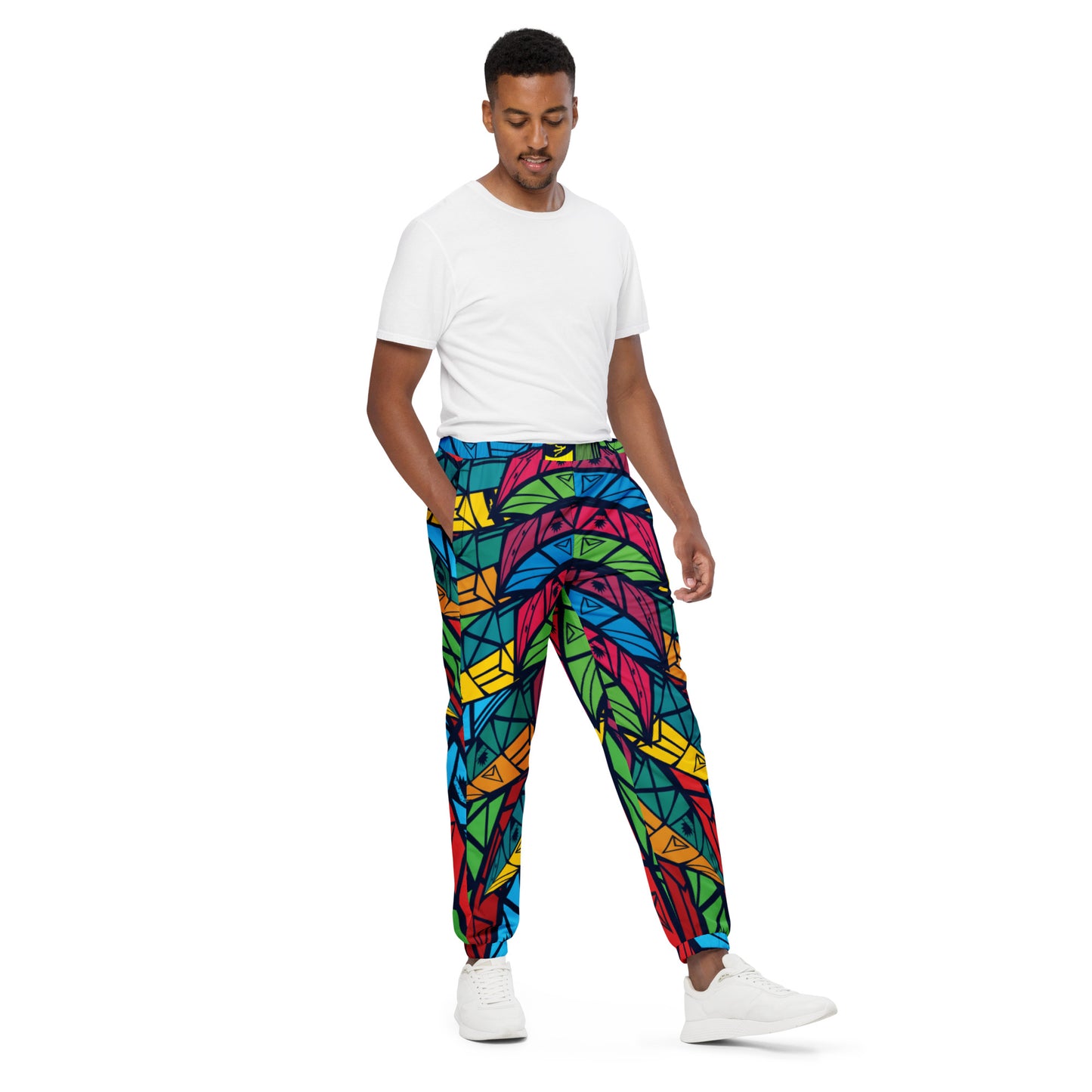 Worldtown Feather Flags Unisex Track Pants (BOLD)